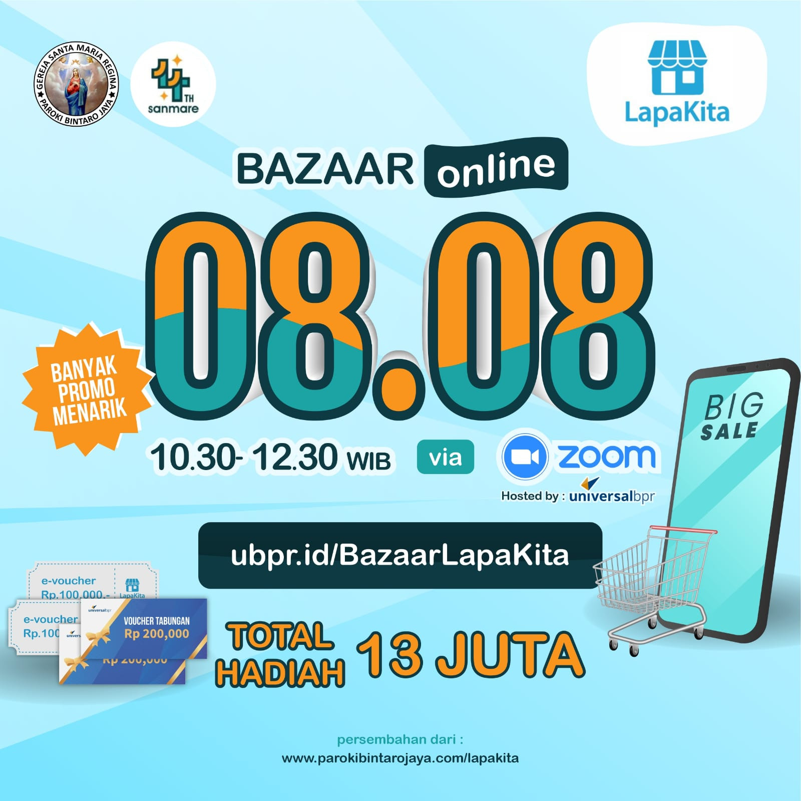 8 Agustus 2021, bazaar online LapaKita
