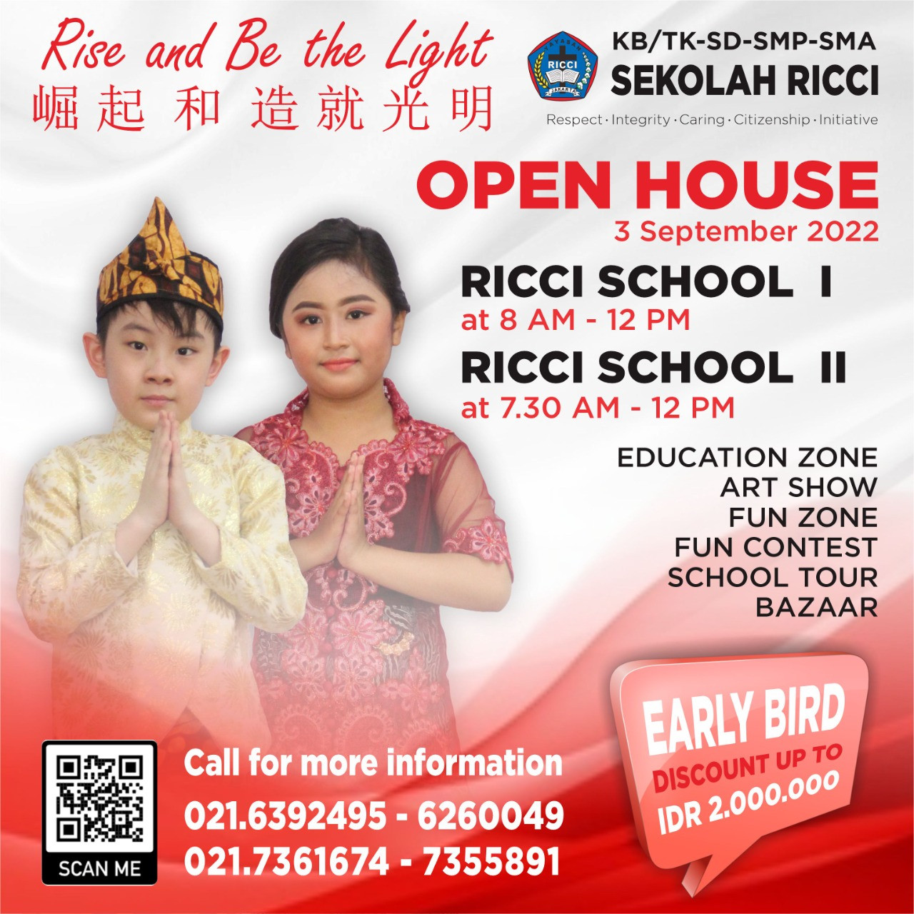 Open house Ricci School 1 dan Ricci School 2